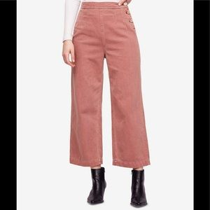 Free People Pink Flare & Wide Leg Jeans